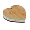 Bordo di bambù di taglio della cucina del tagliere a forma di del cuore del commestibile
