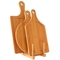 Tagliere di bambù rispettoso dell'ambiente della cucina messo con le maniglie