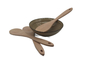 Insieme di legno della pala della cucina degli utensili da cucina degli utensili della spatola della cucina