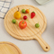 pizza di bambù rotonda Tray With Handle di Block Cutting Board del macellaio di 15x1.2cm Kitchenaid