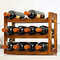 3 Livello di bambù Display Rack Bottiglia d'acqua e porta vini indipendente