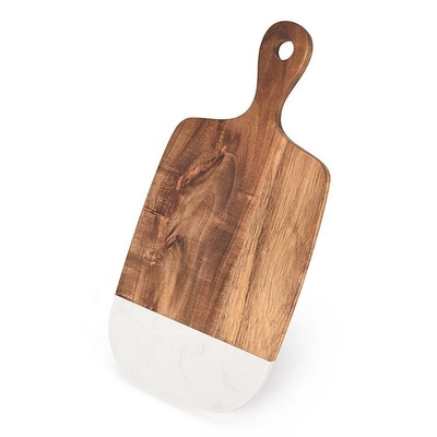 Marmo naturale di Live Edge Slate Cheese Board e cucina di legno della pagaia