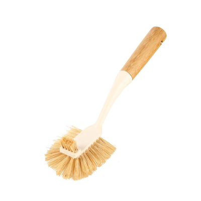 Graffio pulito della maniglia del piatto della cucina lunga di legno della spazzola non