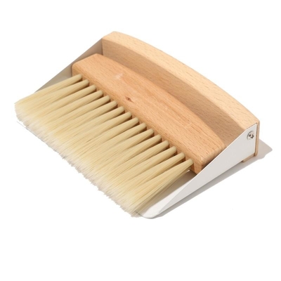 Paletta per la spazzatura di legno della scopa dell'OEM e polvere del set di pennelli che pulisce mini su ordinazione