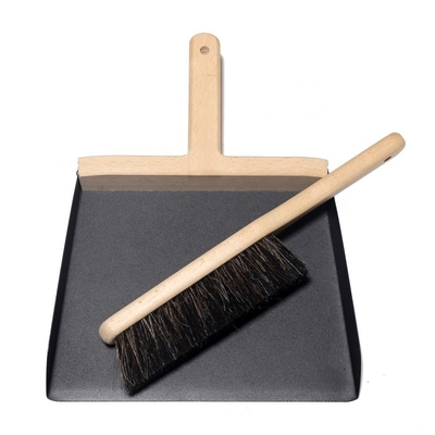 Paletta per la spazzatura di legno della maniglia e Tabella dell'insieme della scopa che pulisce 28*18 * 4.5cm