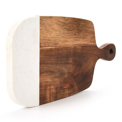 Marmo naturale di Live Edge Slate Cheese Board e cucina di legno della pagaia