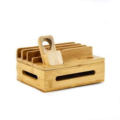 Il supporto di legno di bambù della stazione di carico ha personalizzato