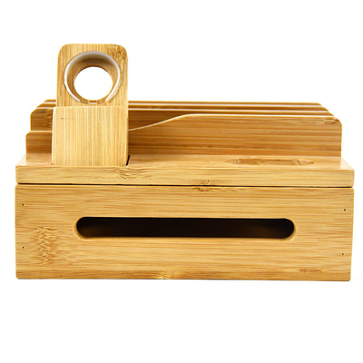 Il supporto di legno di bambù della stazione di carico ha personalizzato