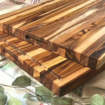 Taglieri di legno del grande tek sostenibile 20 x 15 x 1,5 pollici