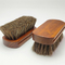 Cura di cuoio della maniglia su ordinazione di Logo Shoe Cleaning Brush Wooden