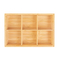 Compartimenti di bambù di legno dell'organizzatore 6 di stoccaggio della bustina di tè di 32.5*22.1*7.7cm con il coperchio di legno
