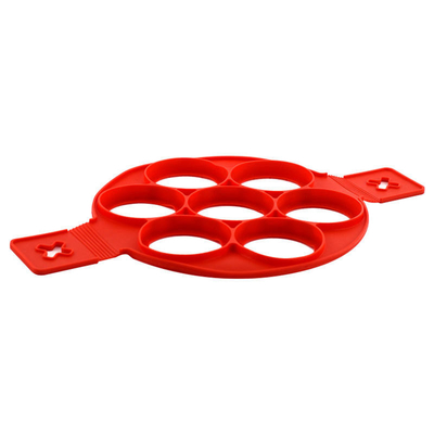 Sette la cucina della muffa dell'uovo del silicone del foro 37*22*0.8cm foggia gli accessori