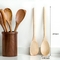 Il cucchiaio su ordinazione di Logo Wooden Spoons Wooden Cooking ha messo il cucchiaio di legno