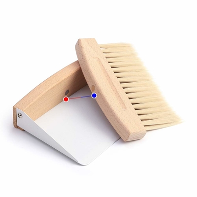 Mini spazzola di pulizia di legno domestica della spazzola di pulizia della tastiera del set di pennelli di paletta per la spazzatura