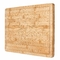 Macellaio di bambù Block With Groove, tagliere di bambù di rettangolo 45x30x2cm della cucina
