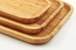 Vassoi serventi del piatto di bambù di legno naturale rettangolare dell'alimento