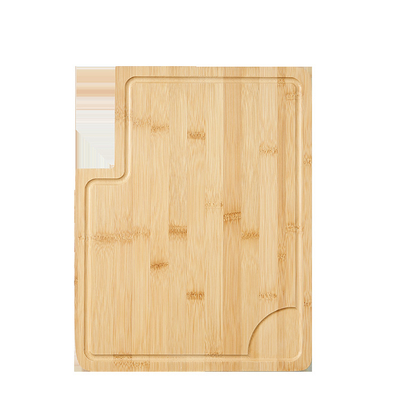 Grande macellaio di bambù organico extra Block Cutting Board con il supporto e la scanalatura del coltello
