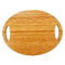 Piatto di legno massello di bambù ovale