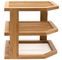 3 livello di drenaggio asciugatura piattaforma di piatti in legno per piatti di bambù cucina angolo organizzatore scaffale