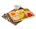 4 Compartimento Fast Food Bamboo Serving Trays / Divided Plates