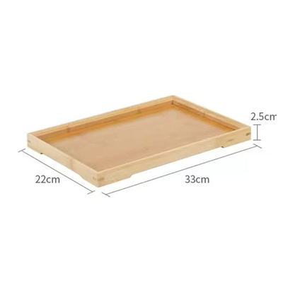 Eco-friendly Bambù porta asciugamani per la cucina Custom Logo Set vassoio di legno per cucinare