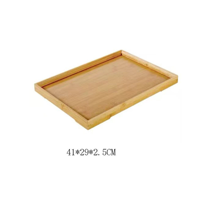 Eco-friendly Bambù porta asciugamani per la cucina Custom Logo Set vassoio di legno per cucinare