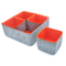 combinazioni Gray Felt Storage Cube Bin 120mL del tessuto 4 di 3-4cm