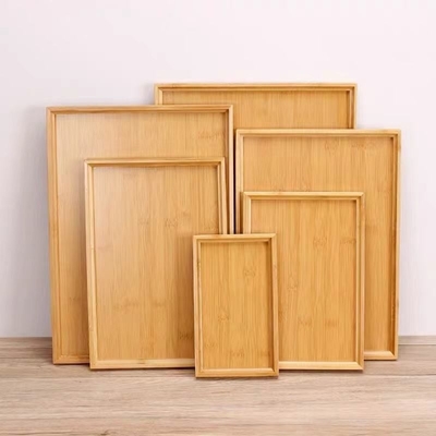 Eco-friendly Bambù porta asciugamani per la cucina Custom Logo Set vassoio di legno per cucinare